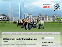 Tablet Screenshot of fahrschule-am-adac.de